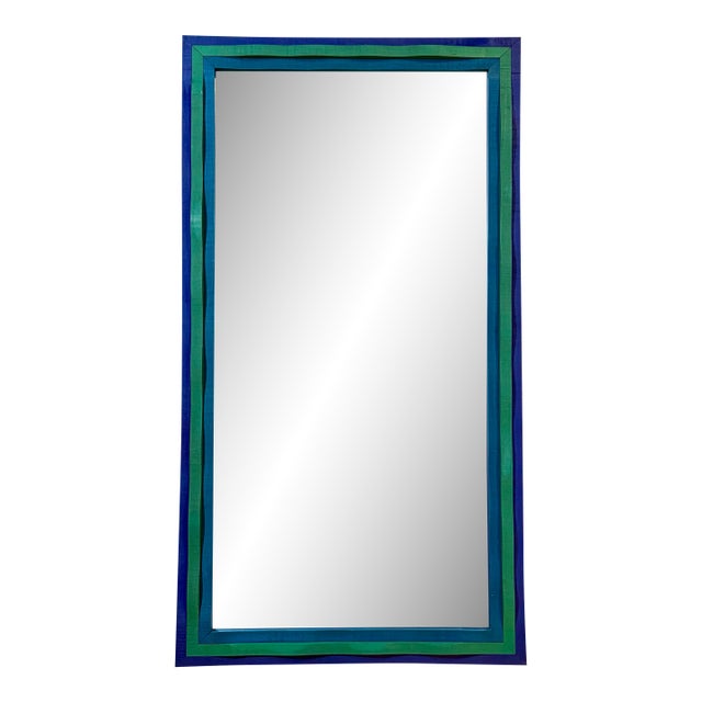 Swedish Modern Painted Wall Mirror by Erik Höglund for Eriksmåla, 1967 For Sale