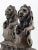 Rare Antique Pair of Victorian-Era Bronze Lion Rampart Bookends on Pedestal. For Sale - Image 13 of 16