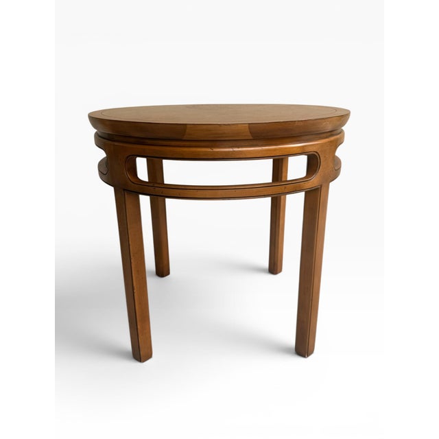 Chinoiserie 1970s Michael Taylor for Baker Furniture Ming Style Burl Wood Side Tables, 2 Pieces For Sale - Image 3 of 12