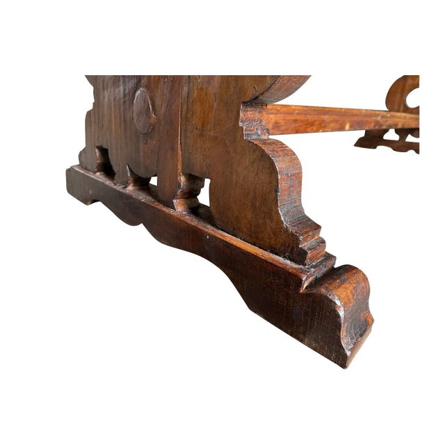 Brown Italian 18th Century Grand Scale Console Table For Sale - Image 8 of 12