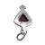 Early 21st Century Vintage Carnelian Gemstone and Sterling Silver Pendant For Sale - Image 5 of 6