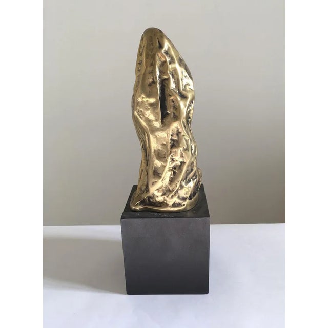 Metal Italian Bronze Abstract Sculpture by Cristina Roncati, 1980 For Sale - Image 7 of 13