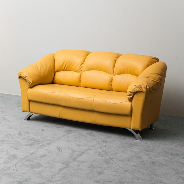 Vintage Three-Seater Leather Sofa, 1990s For Sale - Image 10 of 10
