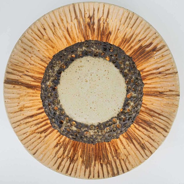 Round Ceramic Wall Light in the style of Axella, Denmark, 1970s For Sale - Image 3 of 16