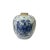 2020s Oriental Handpaint Flower Vase Small Blue White Porcelain Ginger Jar For Sale - Image 5 of 5
