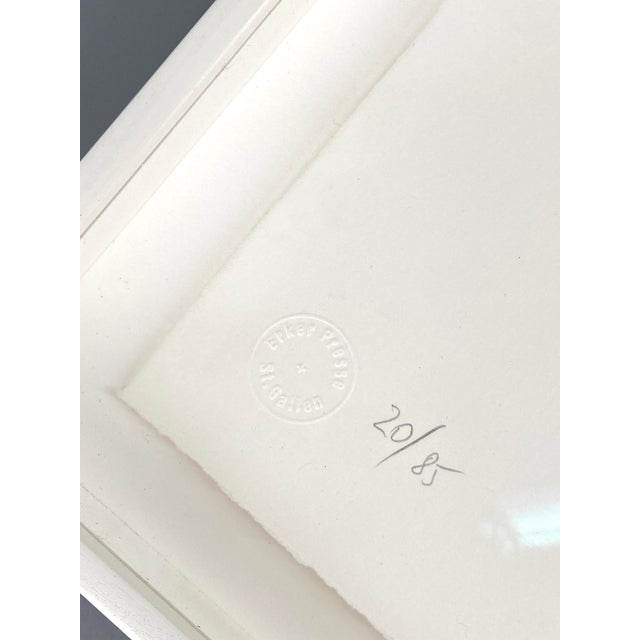 1970s Mark Tobey, Composition in Blue, 1972, Lithograph on Paper, Framed For Sale - Image 5 of 11