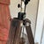 Wood Vintage Industrial Photography Tripod Lamp With Adjustable Height For Sale - Image 7 of 13