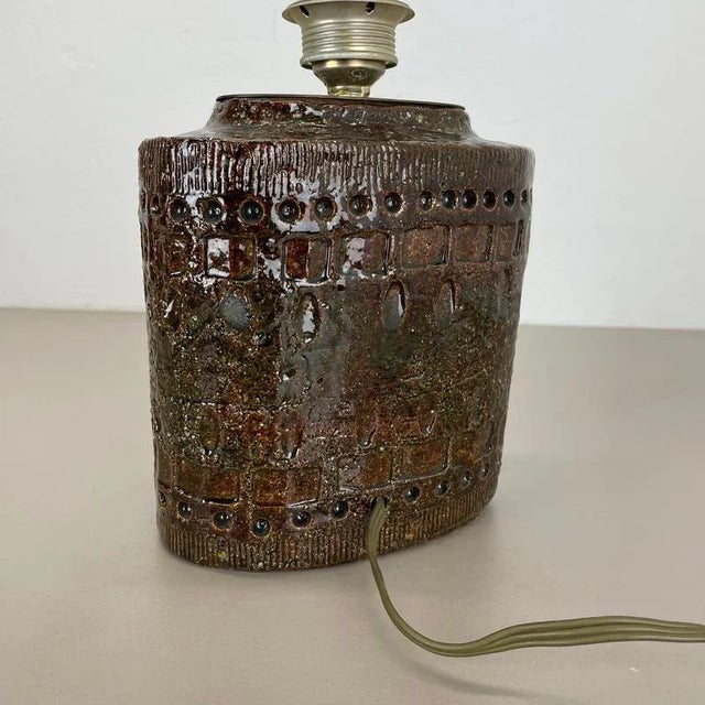Large Ceramic Table Light attributed to Bitossi, 1970s For Sale - Image 16 of 18
