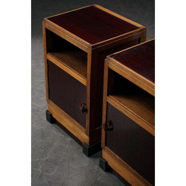 Hague School Nightstands, 1930s, Set of 2 For Sale - Image 3 of 14