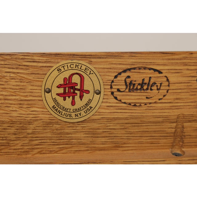 Stickley Mission Oak 3 Door Large Bookcase For Sale - Image 16 of 17