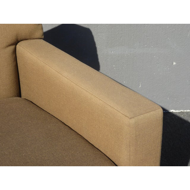 Vintage Reproduction Dunbar Brown Accent Chair W Down Feather Cushion For Sale - Image 10 of 13