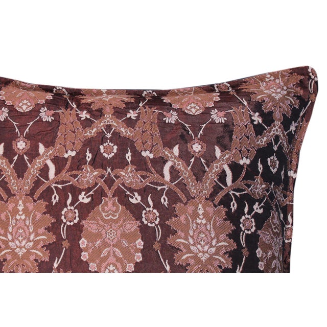 Elegant Suzani Floral Turkish Decorative Pillow For Sale - Image 4 of 10