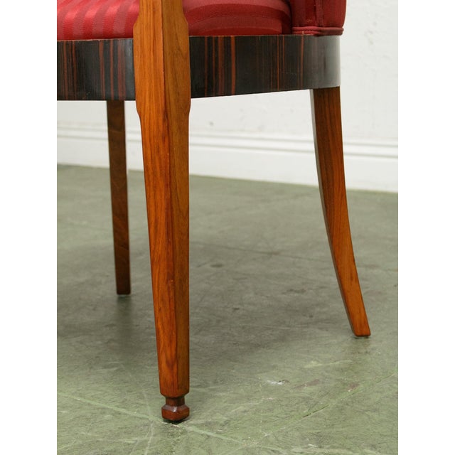 Mid 20th Century Mid 20th Century French Striped Chair For Sale - Image 5 of 7