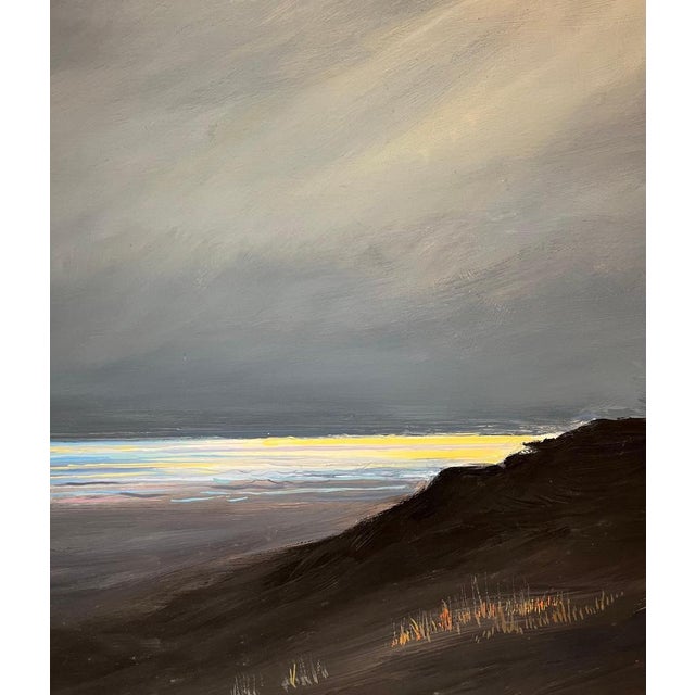 Modern Claude Sauthier, Shaft of Light, Oil on Wood, 1970s For Sale - Image 3 of 12