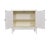 Mid-Century Modern White Lacquer, Walnut and Brass Mid-Century Cabinet For Sale - Image 3 of 13