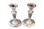 Metal Vintage Silver Candlesticks, Set of 2 For Sale - Image 7 of 8