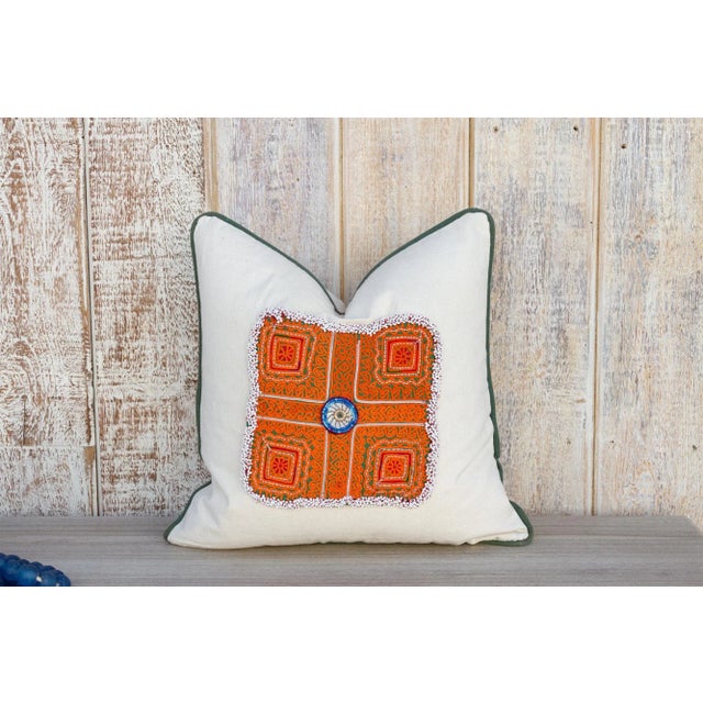 Kiran Vintage Boho Throw Pillow Cover For Sale - Image 11 of 11