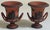 Wedgwood Antique 19th Century Miniature Wedgwood Rosso Antico & Basalt Neoclassical Urns or Handled Vases - A Pair For Sale - Image 4 of 4