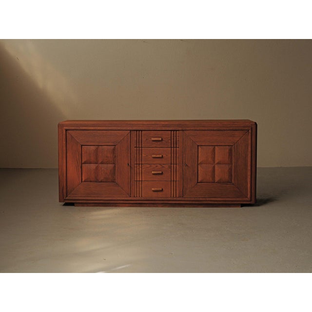 French Oak Sideboard, 1940 For Sale - Image 12 of 17