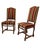Antique French Mutton Dining Chairs (Os de Mouton). Beautiful striped velvet upholstery with brass nail head trim. A...