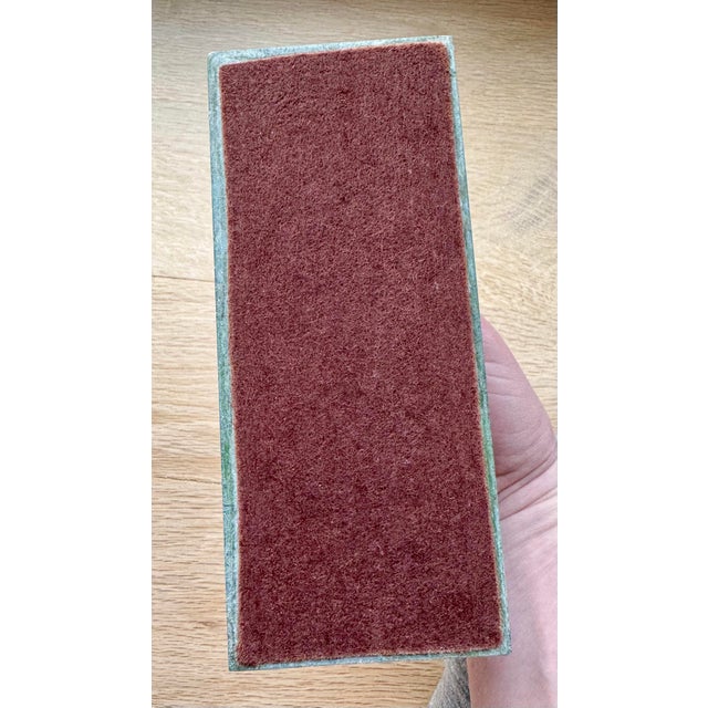 Bronze 1971 Amr Reclining Figure Sculpture by Henry Moore on Green Marble Base For Sale - Image 8 of 8