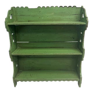 1940 English Painted Pine Shelf For Sale
