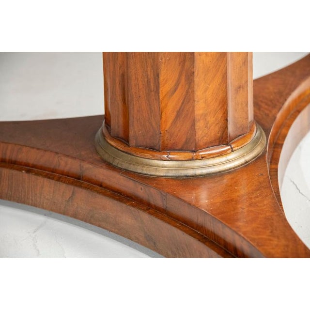 Lombard Empire Table in Walnut with Marble Top, 1850 For Sale - Image 14 of 18