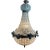 1970s French Rococo Charcoal Bronze Chandelier For Sale