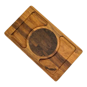 1970s Kalmar Teak Wood Cheese & Charcuterie Tray