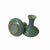 Chinese 2 X Chinese Clay Ceramic Wu Celadon Green Small Vase Container For Sale - Image 3 of 4
