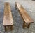 Rustic Oak Farmhouse Bench, 1950s For Sale - Image 4 of 18