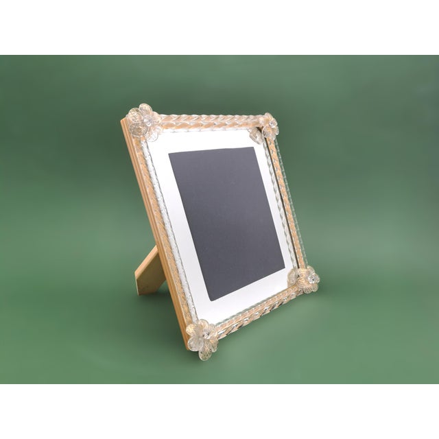 Murano Glass Photo Frame from Manifattura di Murano, 1980s For Sale - Image 6 of 9