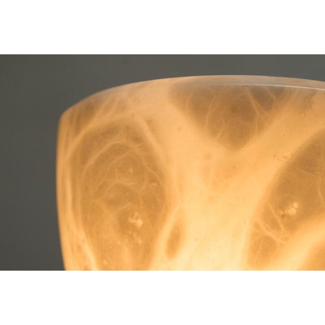 Stone Large Mid-Century Modern Table Lamp in Alabaster, 1970s For Sale - Image 7 of 13