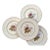 1930s Copeland Spode Mansard Red Rose Cream Bone China Dinner Plates - Set of 4 For Sale