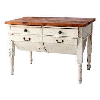 Antique Baker's Table For Sale
