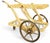 Art Deco Italian Art Deco Modern Aldo Tura Swan Form Lacquered Goatskin Bar Cart For Sale - Image 3 of 9