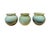 Ceramic Chinese Contemporary Shiwan Stoneware Pottery Set of 3 Vases or Pots 3.5" H For Sale - Image 7 of 7