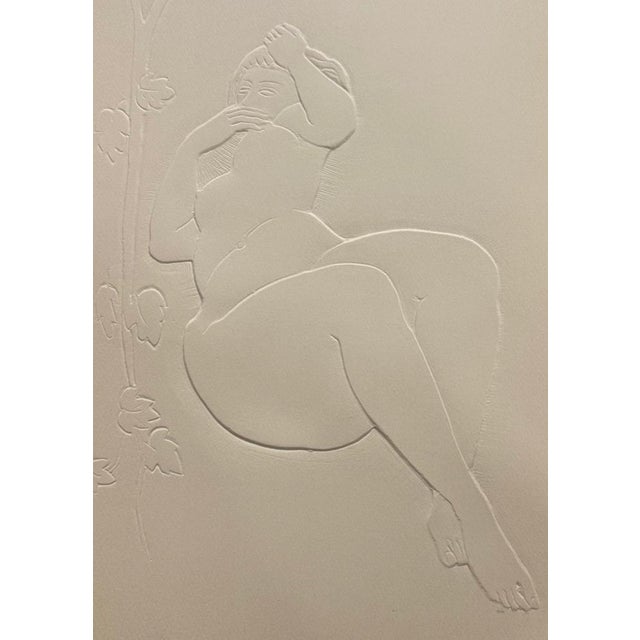 Antoniucci VOLTI (1871-1958) Woman with Ivy Embossed bronze plate On vellum, 28 × 38 cm (approx. 11 x 15 inches) Excellent...