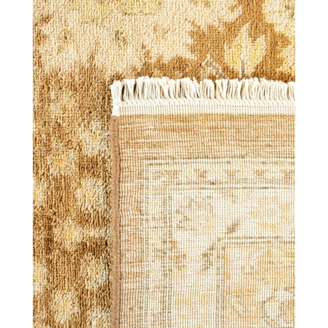 1990s Vintage Traditional Hand Knotted Wool Area Rug, Gold - 7'10" X 10'1" For Sale - Image 5 of 9