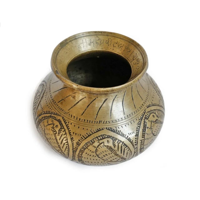 Old bronze pati measuring pot from Nepal. Beautiful worn finish from years of utilitarian use.