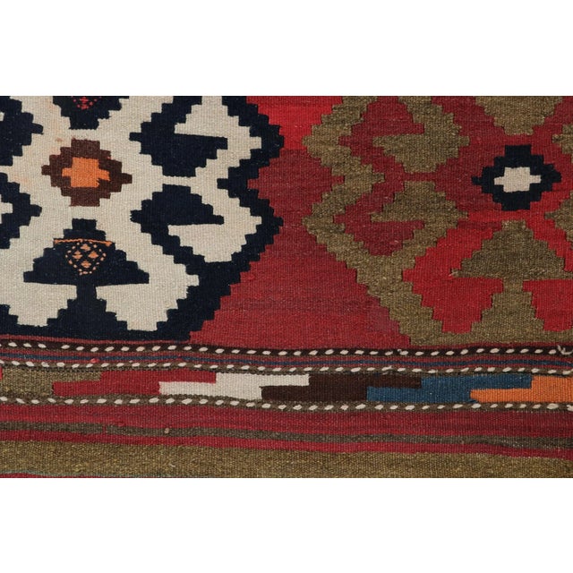 Vintage Persian Kilim Rug in Polychromatic Geometric Patterns by Rug & Kilim For Sale In New York - Image 6 of 8