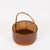 Mid-Century Italian Rattan and Leather Basket, 1970s For Sale - Image 3 of 15
