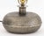 Modern Oval Silvered Brass Table Lamp For Sale In New York - Image 6 of 6