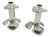 1980s Pair of Silver Plated Candle Holders by Emilia Castillo, Mexican Modernism For Sale