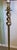 Beautiful 1970’s twisted brass floor lamp with burnt orange shade.