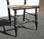 Vintage L. Hitchcock French Country Black Turtle Back Rush Seat Chair Stenciled For Sale - Image 16 of 17
