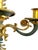 Antique Pair French Empire Gilt Bronze Candle Sconces Floral Scroll Arms For Sale - Image 13 of 17