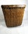 Art Deco Vintage Square Woven Wicker Basket, Tapered Design Tightly Braided For Sale - Image 3 of 9