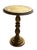 Hollywood Regency Gold Leaf Round Pedestal Side Table For Sale - Image 4 of 9