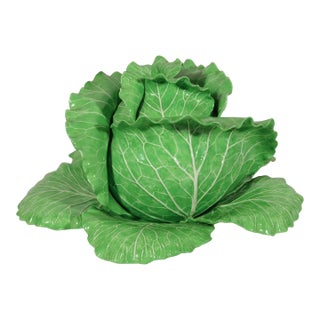 Dodie Thayer Lettuce Ware Tureen, Cover and Stand, Dated February 1987 For Sale
